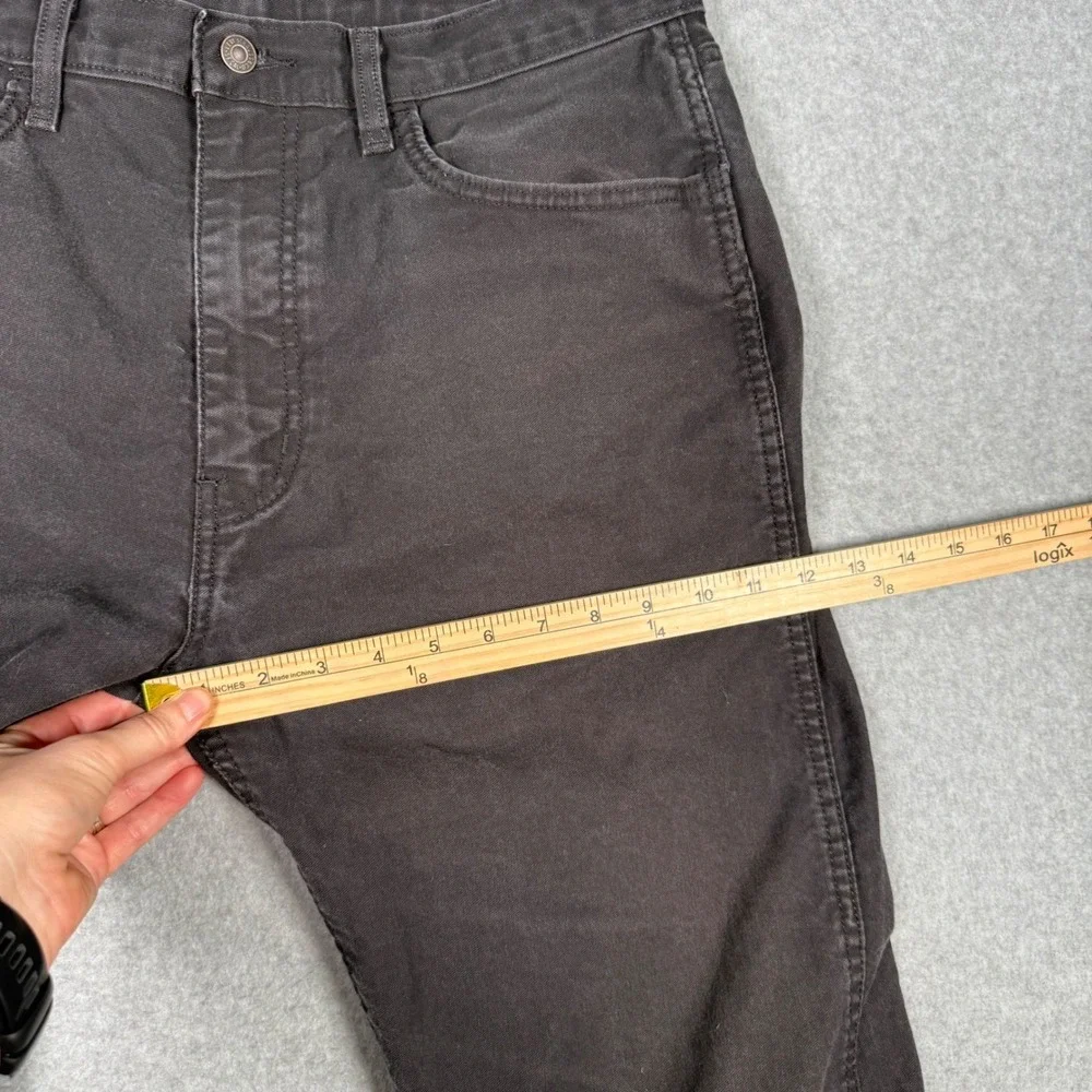 Levis Workwear Fit Mens 36x30 Charcoal Black Stretch Utility Pants Grunge Punk